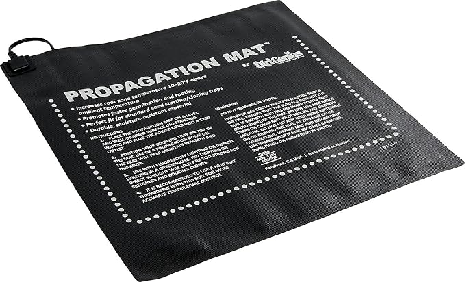 Dirt Genius 19012 Seed Starting Propagation Heat Mat, 45Watt, 20" x 20.7", Black