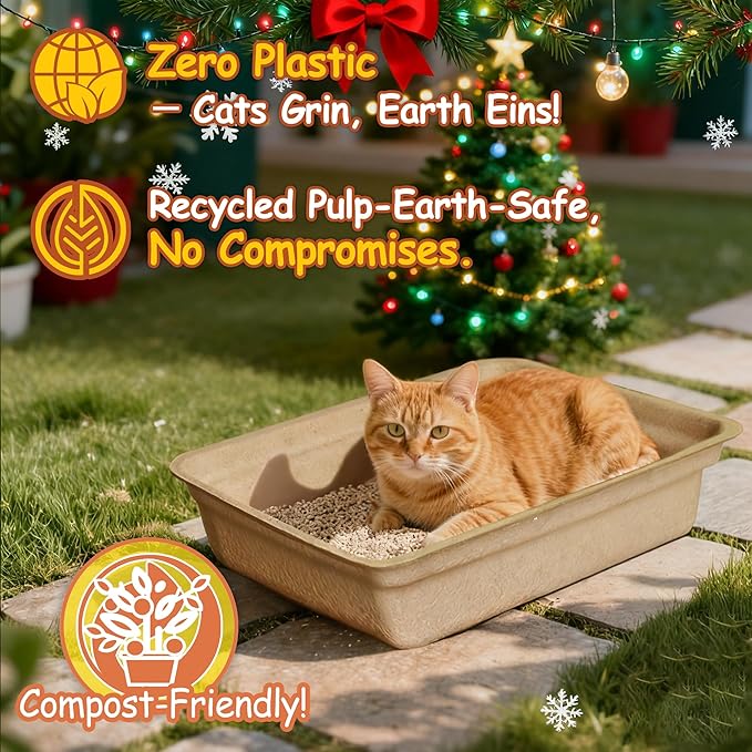 9-Pack Disposable Litter Boxes for Cats: Leak-Proof 3/6/9/20/32 Odor Control Tray for Kittens Rabbits Travel Indoor Easy to Dispose of