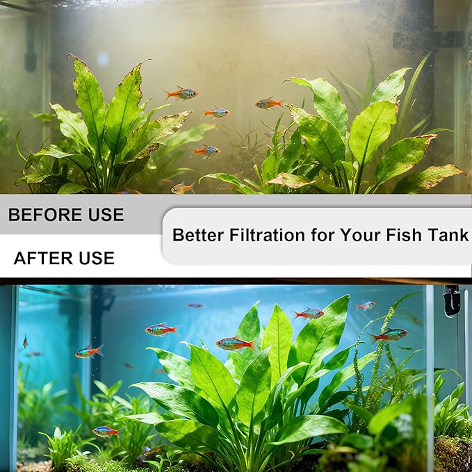 4 Set Complete Filter Media Kit Compatible with Seachem Tide 75-Gallon (300L) Filters for Large Aquariums Filter Media Kit Including – Tidal 75 Polishing Pads, Foam Filter Sponge, Matrix Bio Media