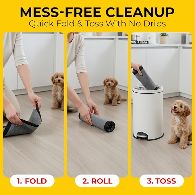 Glad for Pets Extra Large Charcoal Training Pads for Dogs and Puppies, Activated Carbon Odor Control, 6-Layer Absorbent Leak-Proof Pee Pads with Pheromone Attractant, 28 x 30 in, 30 Count