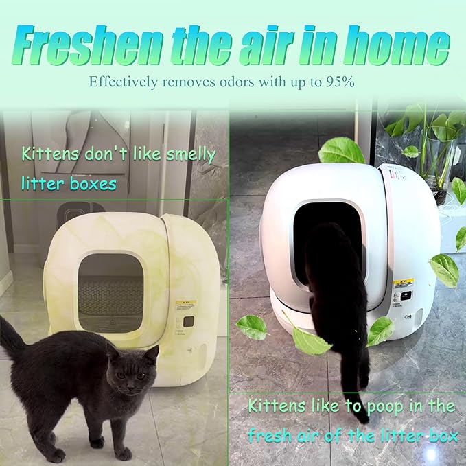 PurifyLogix Odor Remover Compatible with MeoWant Self-Cleaning Cat Litter Box, Cat Toilet Odor Control Deodorant Gel for MeoWant Automatic Litter Box, Litter Deodorizer