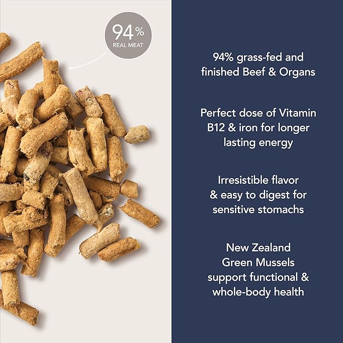 K9 Natural Freeze Dried Dog Food Topper, Organ Meat Blend for Digestive Support, Human-Grade Puppy and Dog Meal Booster, Beef Green Tripe, 8.8oz
