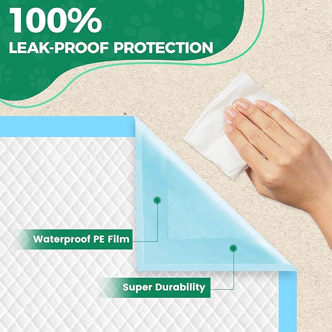 Dog Pee Pads Extra Large 28" x 30" 100 Count, Puppy Pads XL 100 Pack Leak-Proof XLarge Pee Pads for Dogs, Super Absorbent & Quick-Dry Disposable Pet Potty Training Pads for Dogs, Puppies, Doggy