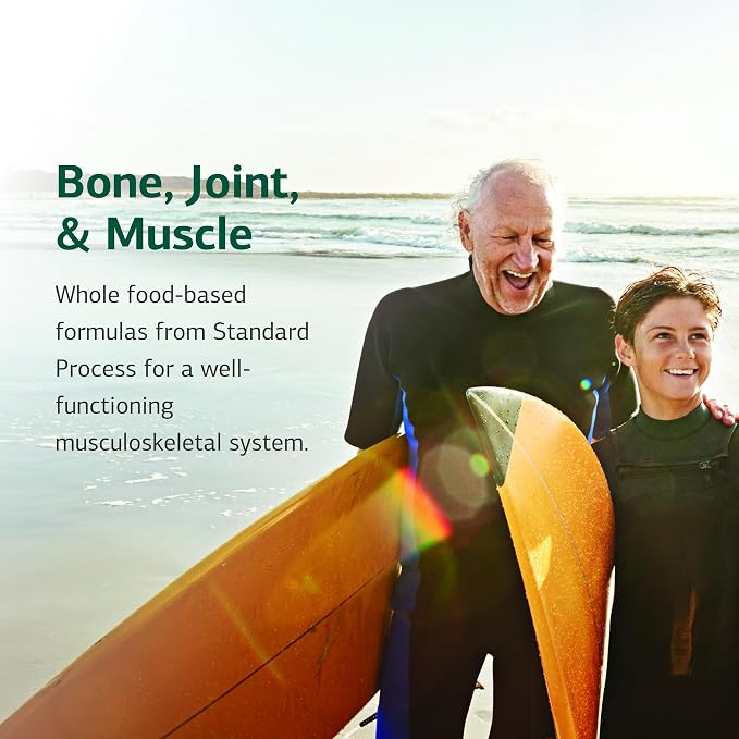 Standard Process Glucosamine Synergy - Joint Health Support Supplement - Connective Tissue with Boswellia Serrata - Whole Food-Based with Manganese - 90 Capsules