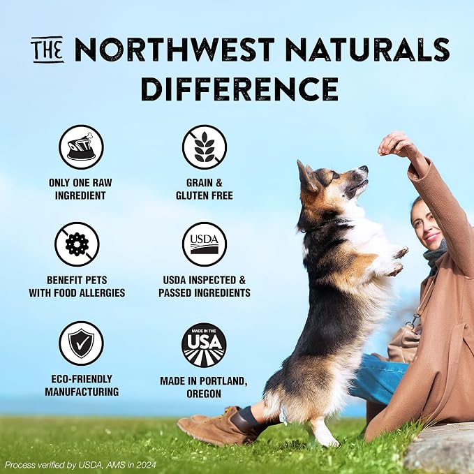 Northwest Naturals Raw Rewards Freeze-Dried Pork Liver Treats for Dogs and Cats - Bite-Sized Pieces - Healthy, 1 Ingredient, Human Grade Pet Food, All Natural, Proudly Made in USA, 3 Oz