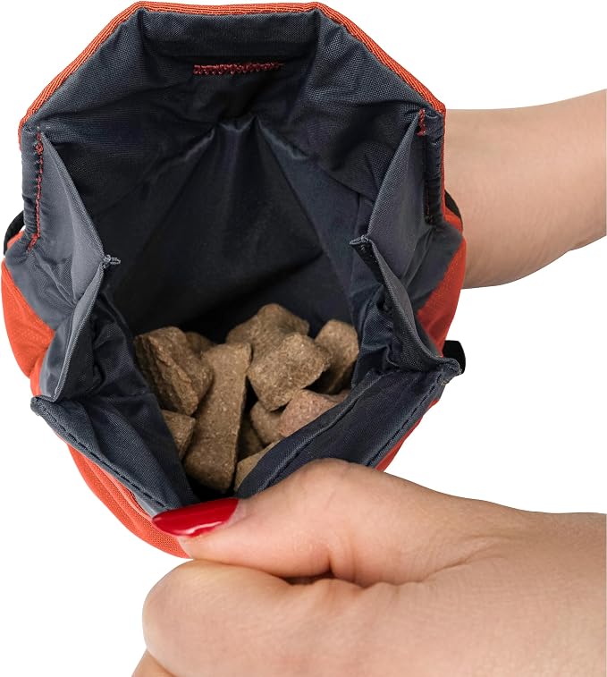 Snack Sack – Magnetic Quick-Access Treat Pouch with Wipeable Liner & Strap Attachment for Training, Walks & Rewards (Canyon)