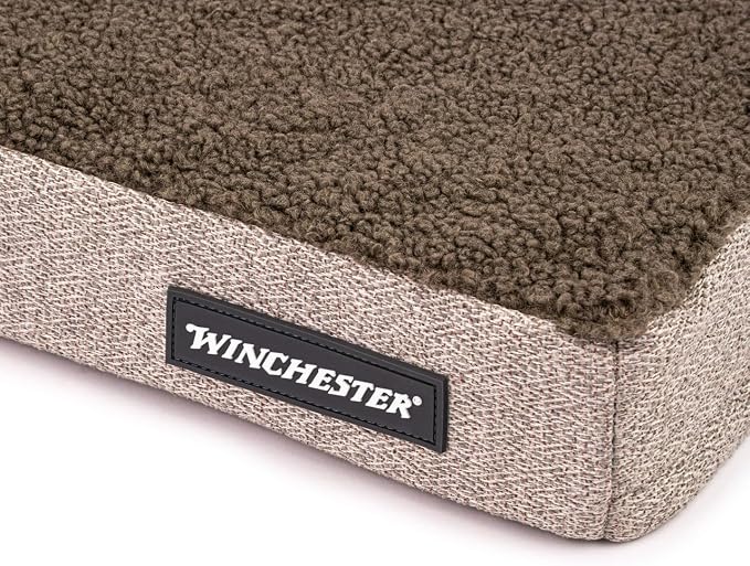 Winchester Pet Orthopedic Dog Bed with Removable Washabe Cover and Non-Slip Bottom, Medium
