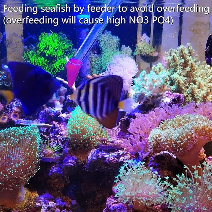 Aquarium Choice Coral Feeder Long Syringe Tube Liquid Fertilizer Feeder SPS HPS Marine Reef Coral Feeder Tool Fish Excreta Cleaner (3 Units 46.48CM/18.31 Inch)