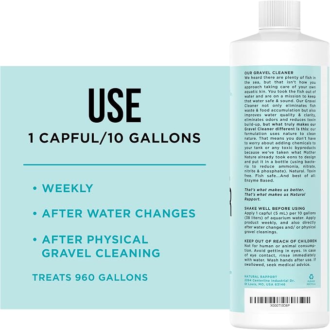 Natural Rapport - Aquarium Bundle - Water Conditioner and Gravel Cleaner