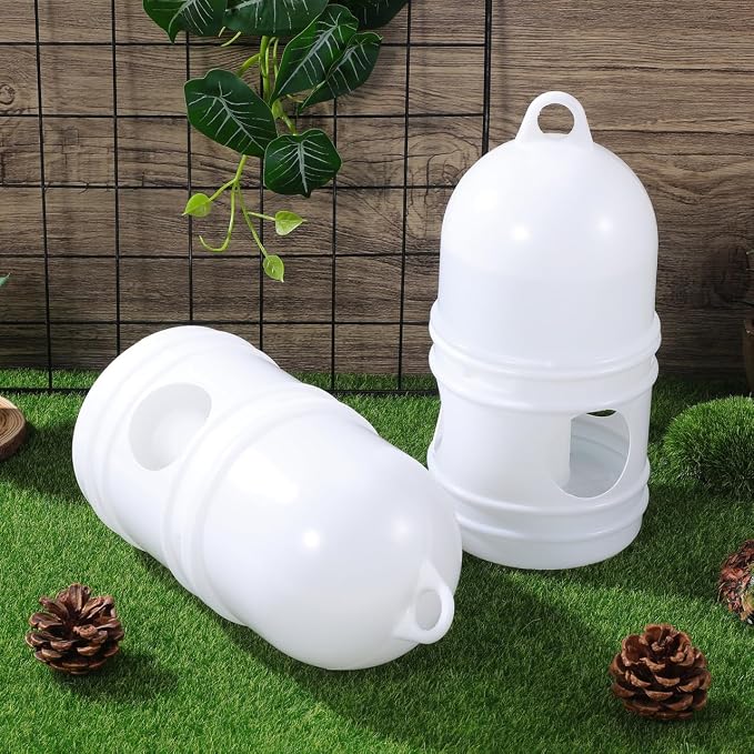 Pigeon Water Dispenser 2-Pack 9.44X4.72X4.72 Inch Birds Water Feeder Cup Clean Safe Pet Bird Waterer for Cage Feeding