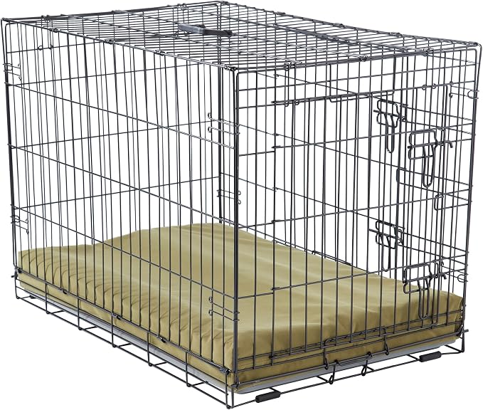 Happy Hounds Cooper Deluxe Reversible Crate Pad - Extra Large - Moss
