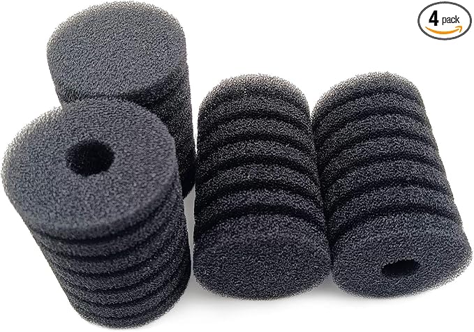 Aquarium Sponge Filter Replacement Sponges (4-Pack) for 228C (10-20 Gallon)