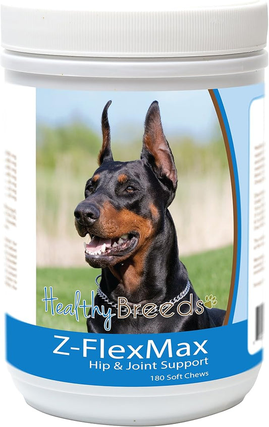Healthy Breeds Doberman Pinscher Z-Flex Max Dog Hip and Joint Support 180 Count