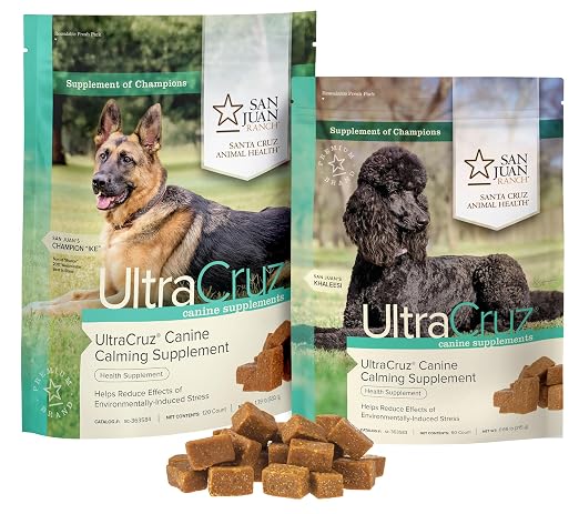 UltraCruz-sc-363584 Canine Calming Supplement for Dogs, 120 Tasty Chews