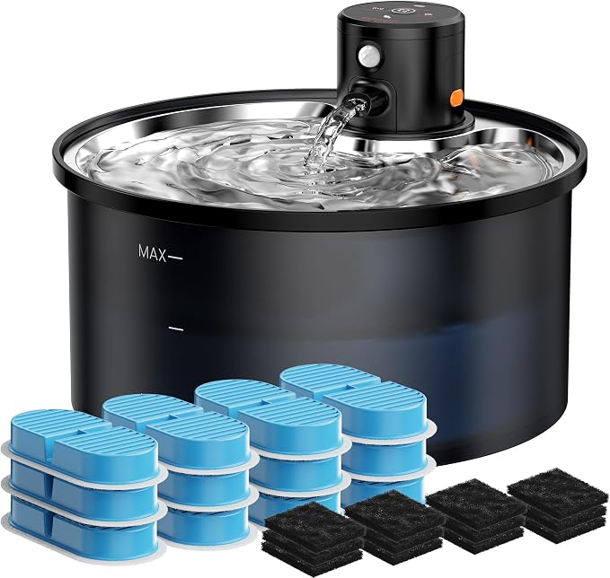 Cat Water Fountain Wireless + 24 Filters