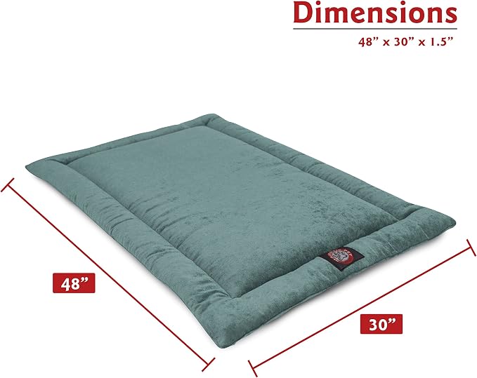 Majestic Pet 720570929944 Villa Crate Dog Bed Mat, Azure Blue, 48"