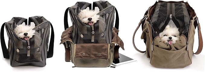Airline Approved Interchangeable Pet Carrier - Mesh Base Pet Carrier for Small Dogs- USE Outer Shell Totes