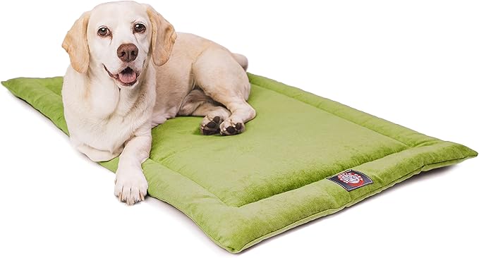Majestic Pet 720570929838 Villa Crate Dog Bed Mat, Green Apple, 42"