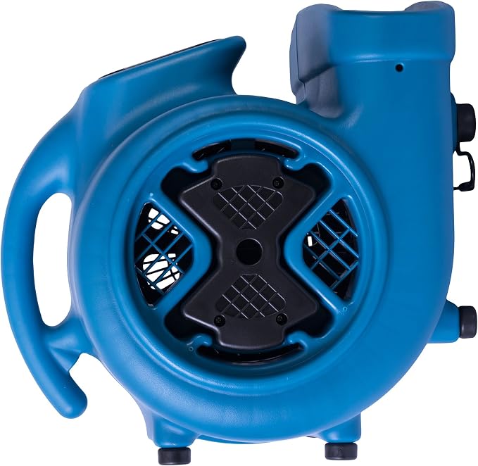 XPOWER P-630 Pro 1/2 HP 2800 CFM Centrifugal Air Mover, Carpet Dryer, Floor Fan, Blower, for Water Damage Restoration, Janitorial, Plumbing, Home Use