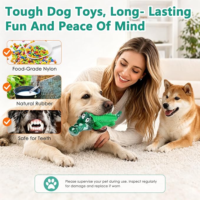 Fuufome Dog Toys for Medium Large Aggressive Chewers