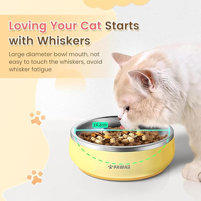 Cat Carrier with ID Tag and Double Stainless Steel Bowls(12 oz)