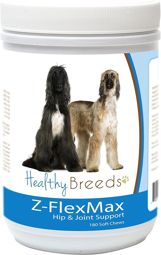Healthy Breeds Afghan Hound Z-Flex Max Dog Hip and Joint Support 180 Count