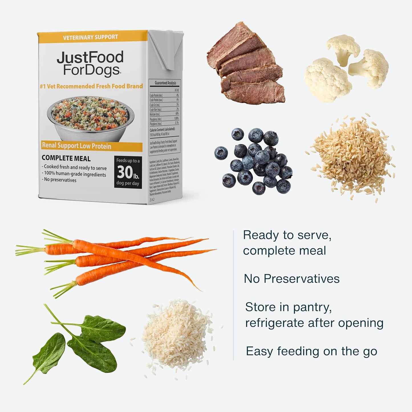 JustFoodForDogs Pantry Fresh Wet Dog Food, Complete Meal or Dog Food Topper, Turkey & Whole Wheat Macaroni Human Grade Dog Food Recipe - 12.5 oz (Pack of 6)