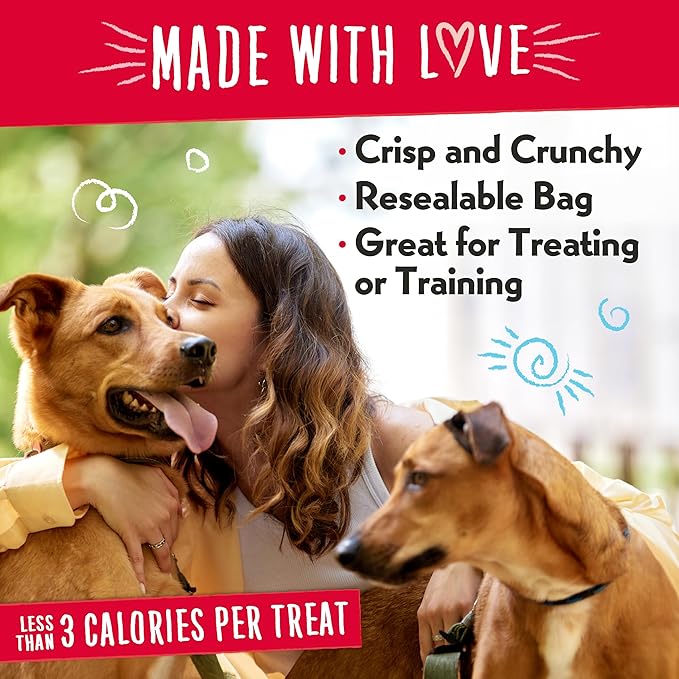 Charlee Bear Original Crunch Dog Training Treats, Liver Flavor, 3 Calories Each, Low Calorie Natural Rewards for Puppies to Adult Dogs, Made in USA, 6 oz (3-Pack)
