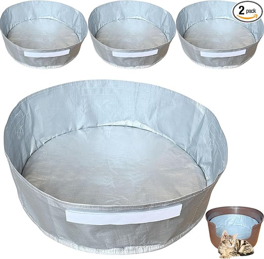4 Pack Reusable Liners Compatible with Hidden Plant Litter Box, Waterproof and Scratch-Resistant Cat Box Liners (4 Pack)