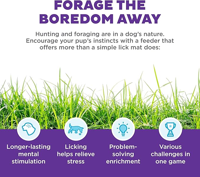 Outward Hound by Nina Ottosson Lickin’ Layers Small 3-in-1 Dog Puzzle Feeder, Lick Mat & Slow Bowl – Puppy Enrichment Toy for Small Dogs, Dishwasher Safe