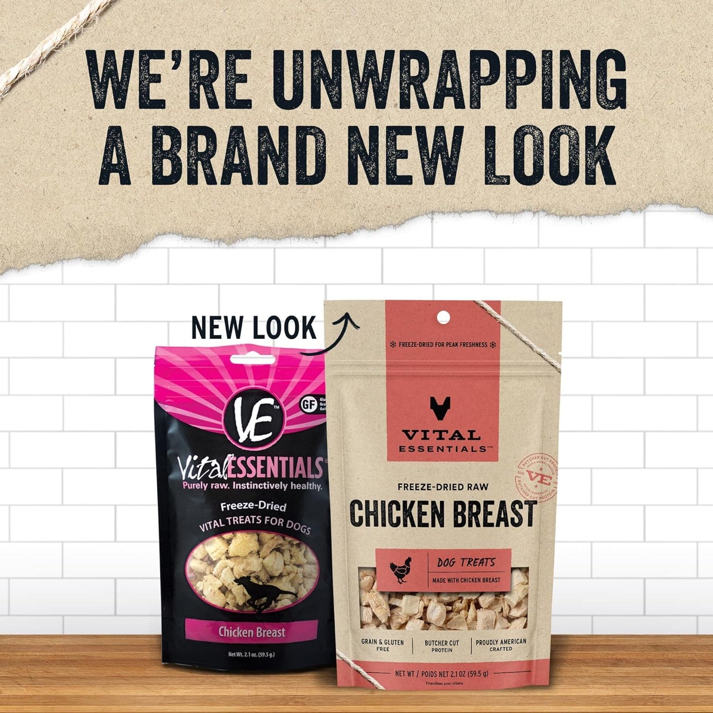 Vital Essentials Chicken Breast Dog Treats, 2.1 oz | Freeze-Dried Raw | Single Ingredient | Premium Quality High Protein Training Treats | Grain Free, Gluten Free, Filler Free