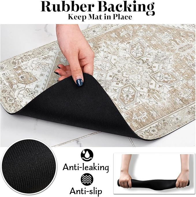 Dog Food Mats for Floors, Absorbent Dog Bowl Mat for Food and Water Dispenser Mat, Quick Dry Cat Food Mat Pet Supplies