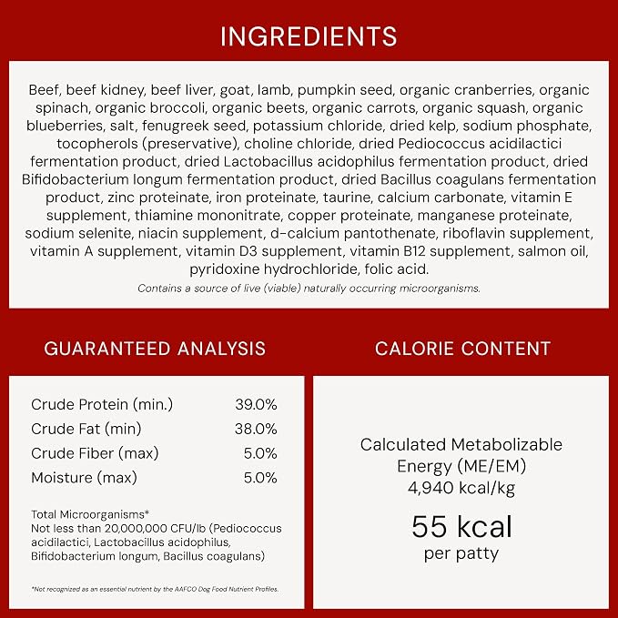 Stella & Chewy's Freeze-Dried Raw Dinner Patties - Remarkable Red Meat Blend - High Protein Grain-Free Puppy & Dog Food - Perfect For Picky Eaters - 14 oz