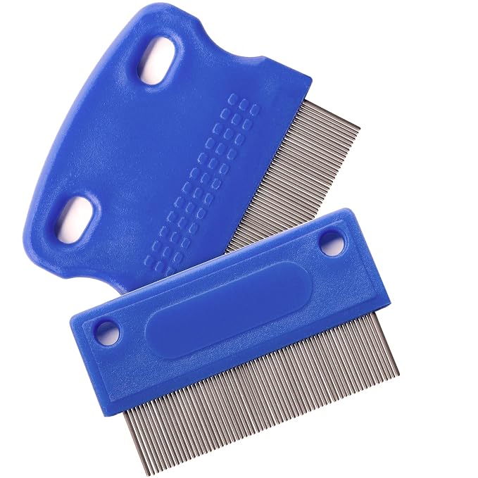 Pets&Goods Dog Grooming Combs & 5-Pack Plush Toy Bundle - Gentle Tear Stain Remover and Soft Squeaky Toys for Puppies & Small Dogs