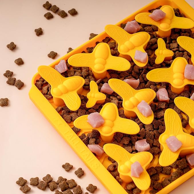 Tall Tails Bee Foraging Mat for Dogs and Cats – Slow Pet Feeder Puzzle Mat for Easy & Engaging Feeding