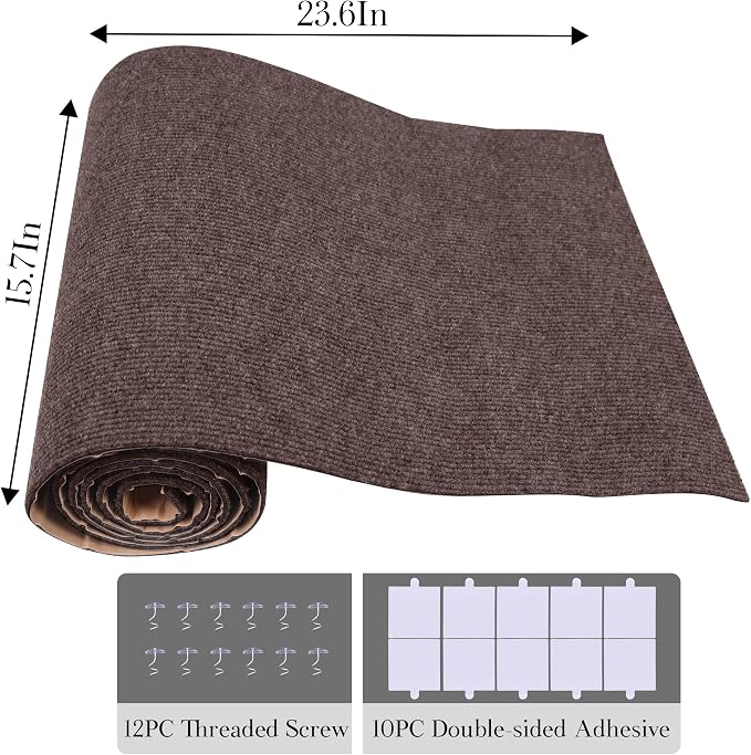 2 Pack Cat Scratch Furniture Protector Trimmable DIY Climbing Scratching for Indoor Couch Protector from Cat Claws, Walls and Tower Replacement (Brown, 15.7'' x 23.6'')