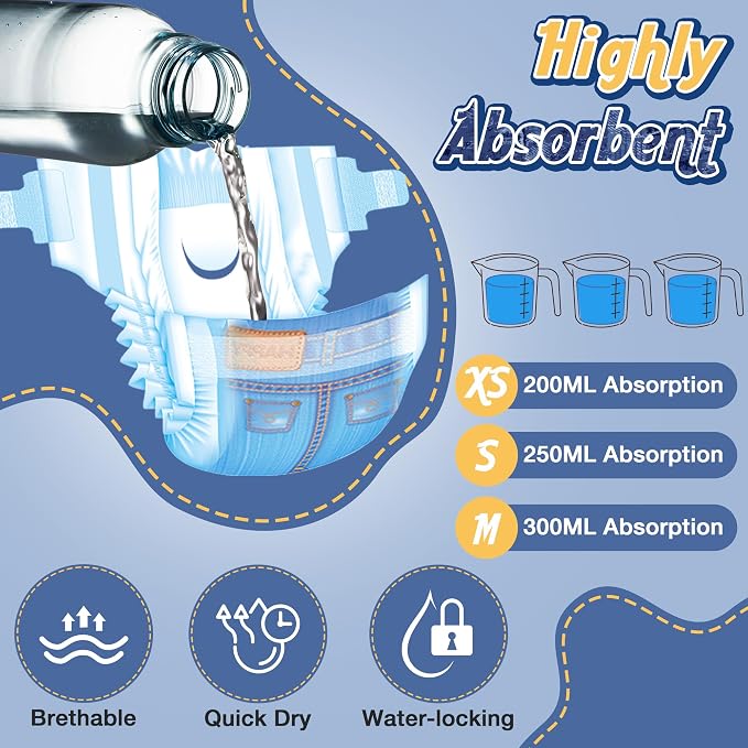 MICOOYO Disposable Cat Diapers, Cat Diapers for Female Cats with Ultra Stretchy, Puppy Diaper Super Absorbent, Fit for Cats in Heat or Incontinence, 20 Count Extra Small Size