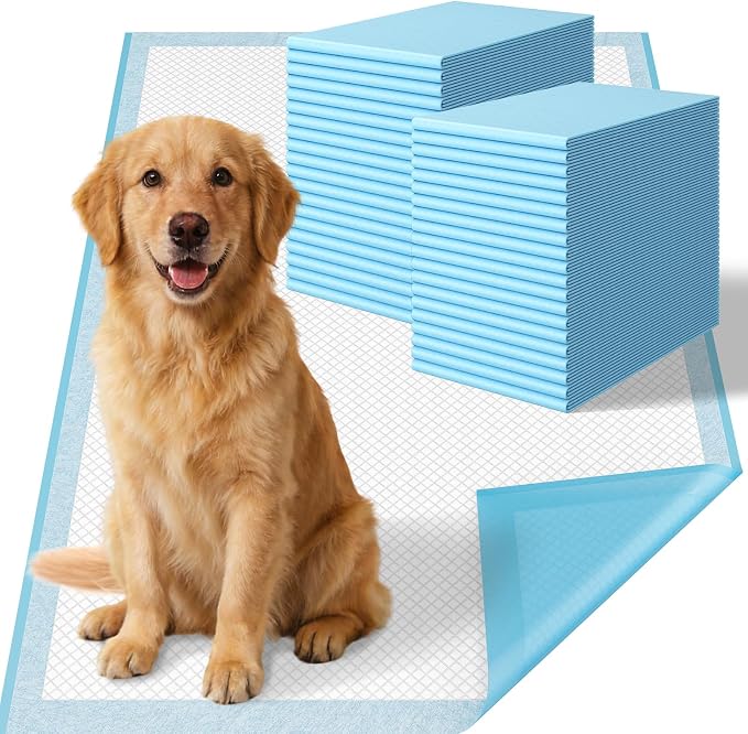 Extra Large Pee Pads for Dogs 31x47 Inch,Dog Traning Pads Quick-Drying Absorbent Heavy Duty 6-Layer Leak-Proof XXXL Disposable Puppy Pads,40 Count