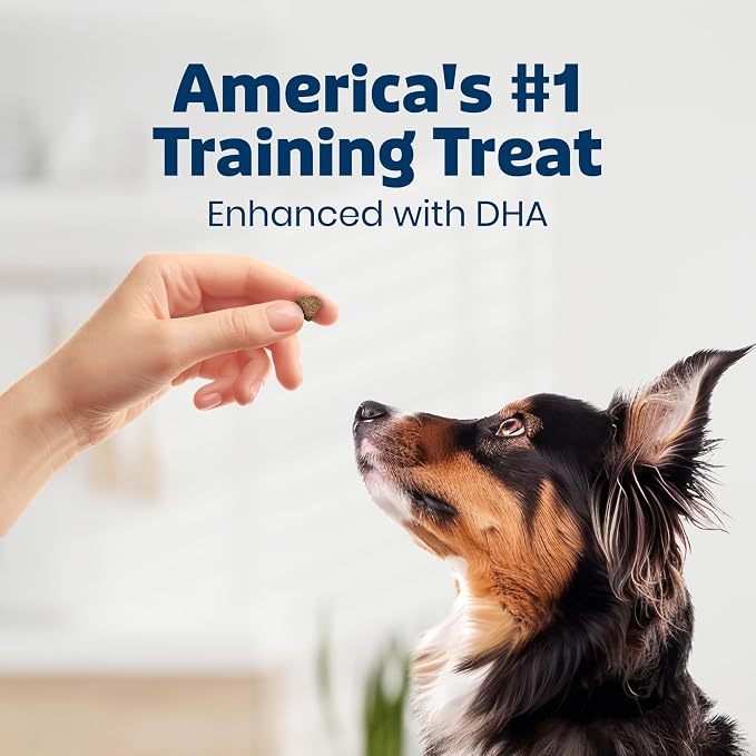Blue Buffalo Bits Beef Soft & Chewy Dog Treats, Bite-Sized for Training, Made with Real Beef & Enhanced with DHA, Heart-Shaped Dog Treats, Made in the USA with Natural Ingredients, 19 oz.