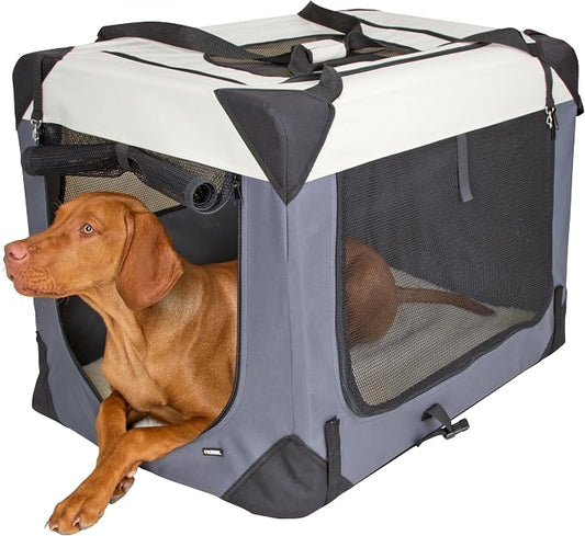 Kerbl Travel Box Journey 91x63,5x63,5cm, Gray/Beige