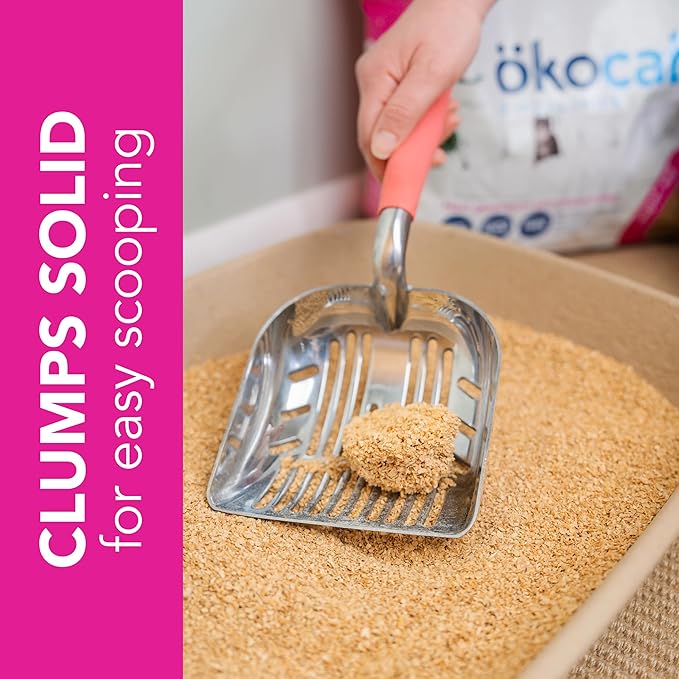 ökocat Super Soft Wood Unscented Clumping Cat Litter, 10.6 Pounds - Natural Ingredients, Stops Odor, Clumps Solid, 99% Dust Free, Great for All Cats, Sensitive Paws, Kittens