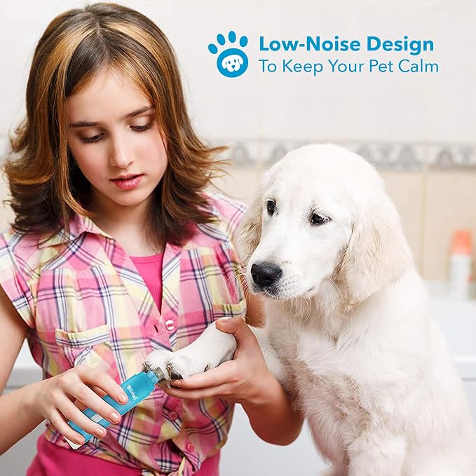 Boshel Quiet Noise Pet Nail Grinder for Dogs, Toenail Grinder for Large Breeds to Small Puppy and Cats