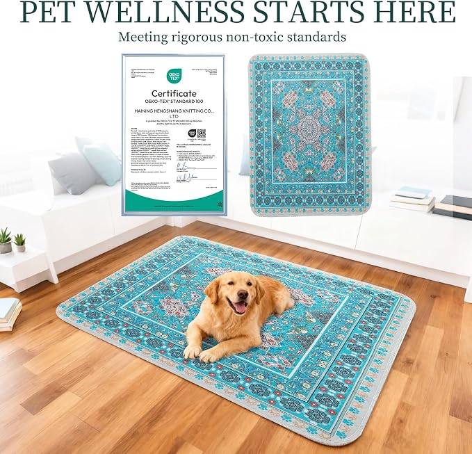Homimp Washable Pee Pads for Dogs, 4 Pack Reusable Puppy Pads, Absorbent and Leakproof Dog Pee Pads, Non Slip Puppy Training Pads, Pet Mat for Floor, Crate, Couch, Whelping, 24"x36"