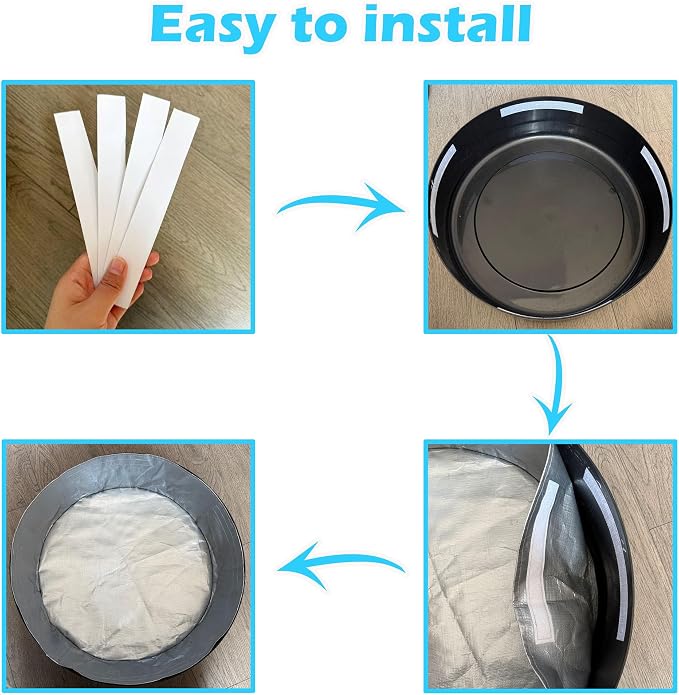 Cat Litter Box Liners for Hidden Plant Litter Box with Carrying Handles, Waterproof and Leak Proof (6 Pack)