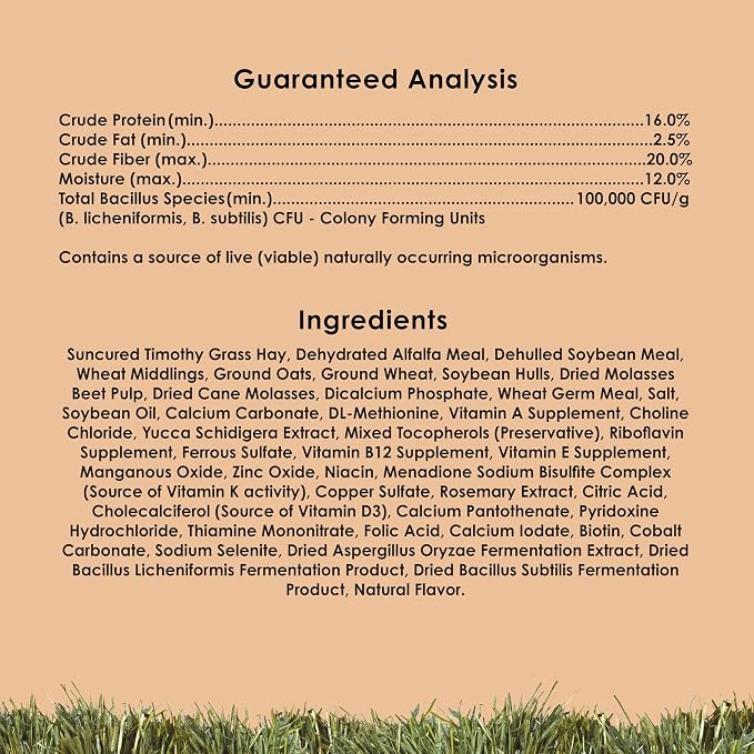 Kaytee Chinchilla Food, Timothy Complete, 25lb