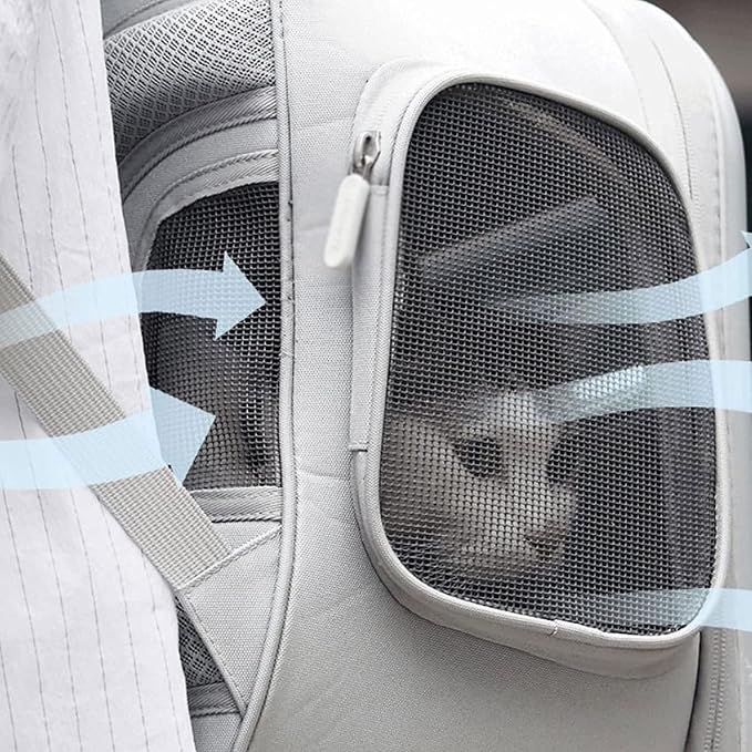 OLOTU Pet Backpack Outdoor Use Cat Carrier, Airline-Approved Space Capsule Cat Backpack, Pet Backpack Carrier for Cats Dogs and Small Animals Spacious