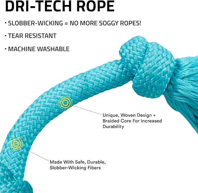 Playology Dri-Tech Rope X-Large Peanut Butter & Beef 2-Pack