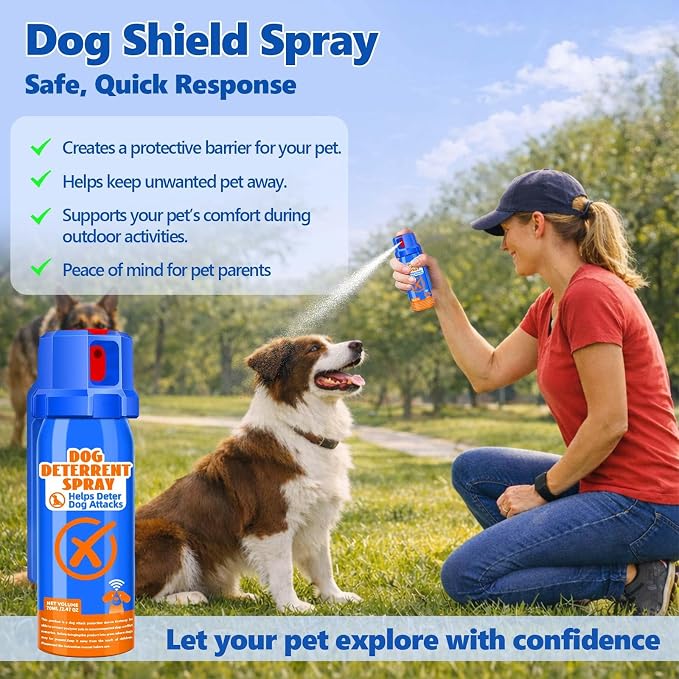 Citronella Dog Deterrent Spray, Animal Deterrent Spray, Humane Deterrent Spray Spray to Deter Animals & Outdoor Use, Citronella Spray Deterrent, 70ml / 2.37Oz