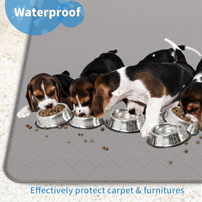 Washable Reusable Dog Pee Pads, 82"x120" Absorbent & Waterproof Puppy Training Pad for Crate, Playpen & Carpet, Large Potty Pads for Dogs, Cats & Small Pets