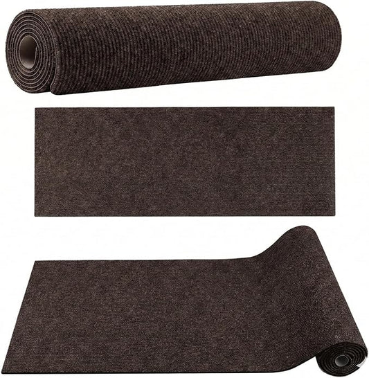 Cat Scratching Mat, Furniture Protector, Self-Adhesive (Nails Included in The Package) (Brown, 15.7 x 78.7 inch)
